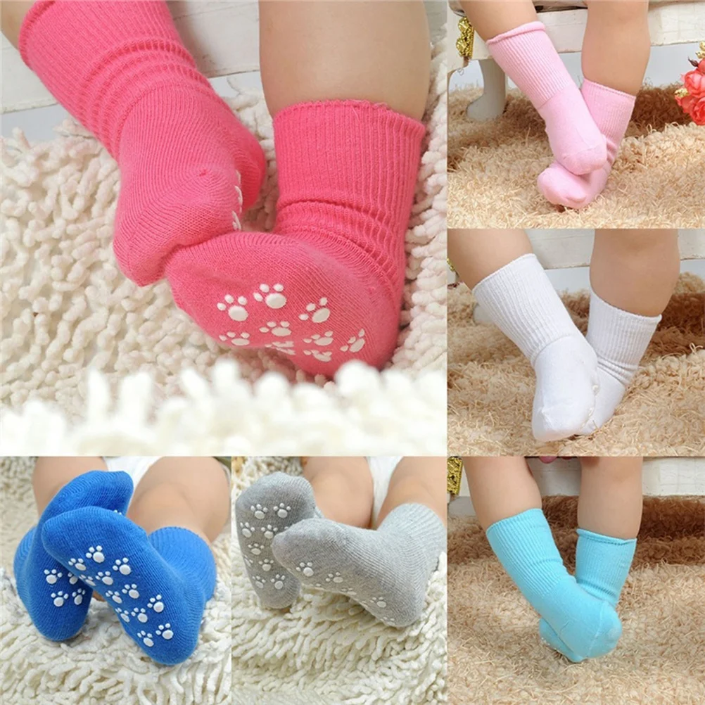

Kids Socks Unisex Non-Slip Turn Cuff Cotton for 4-6 Years Old Royal Blue Breathable Soft Elastic Sweat-Absorbing Safe