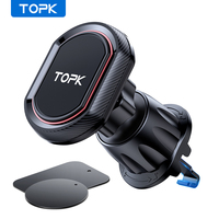 TOPK Magnetic Car Phone Holder Stand Magnet Cell Mobile Support Mount GPS Bracket in Car For iPhone 14 13 12 Samsung Xiaomi