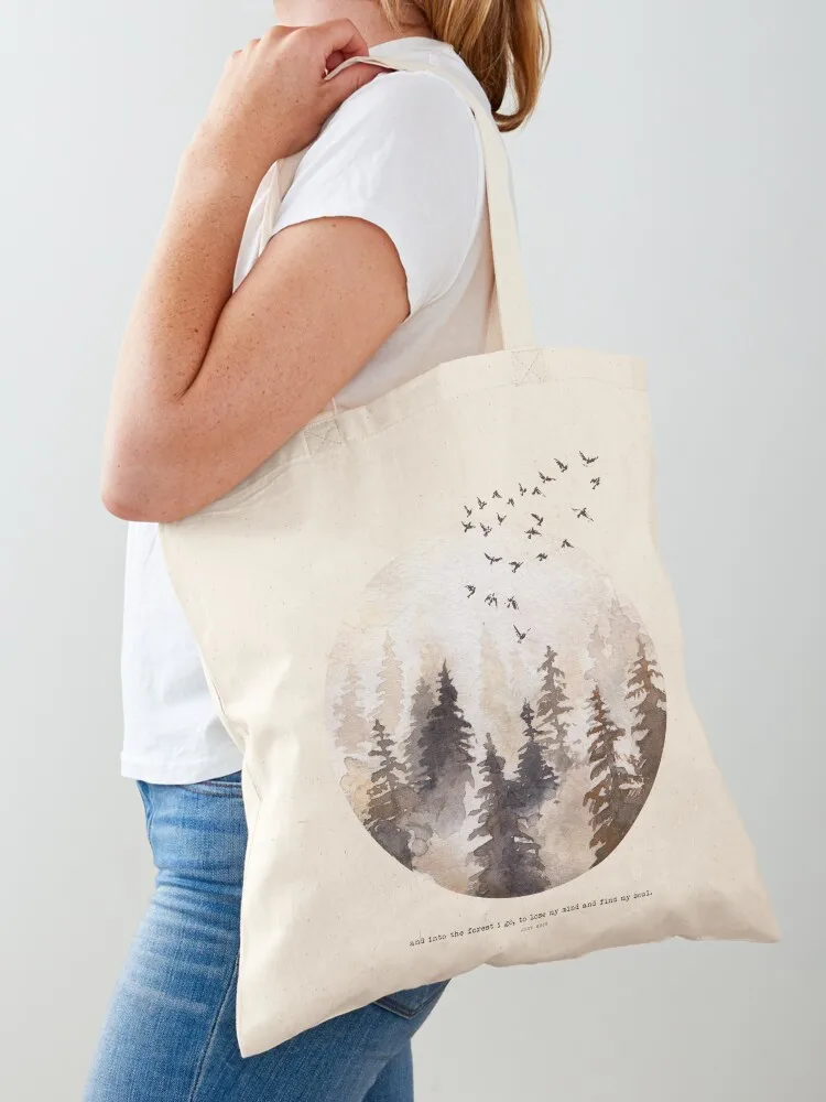 

Into The Forest I Go - Spirituality, Boho, Nature Lover, Calm, Outdoors, Hiking Tote Bag hand bags sac pour femme Reusable bags