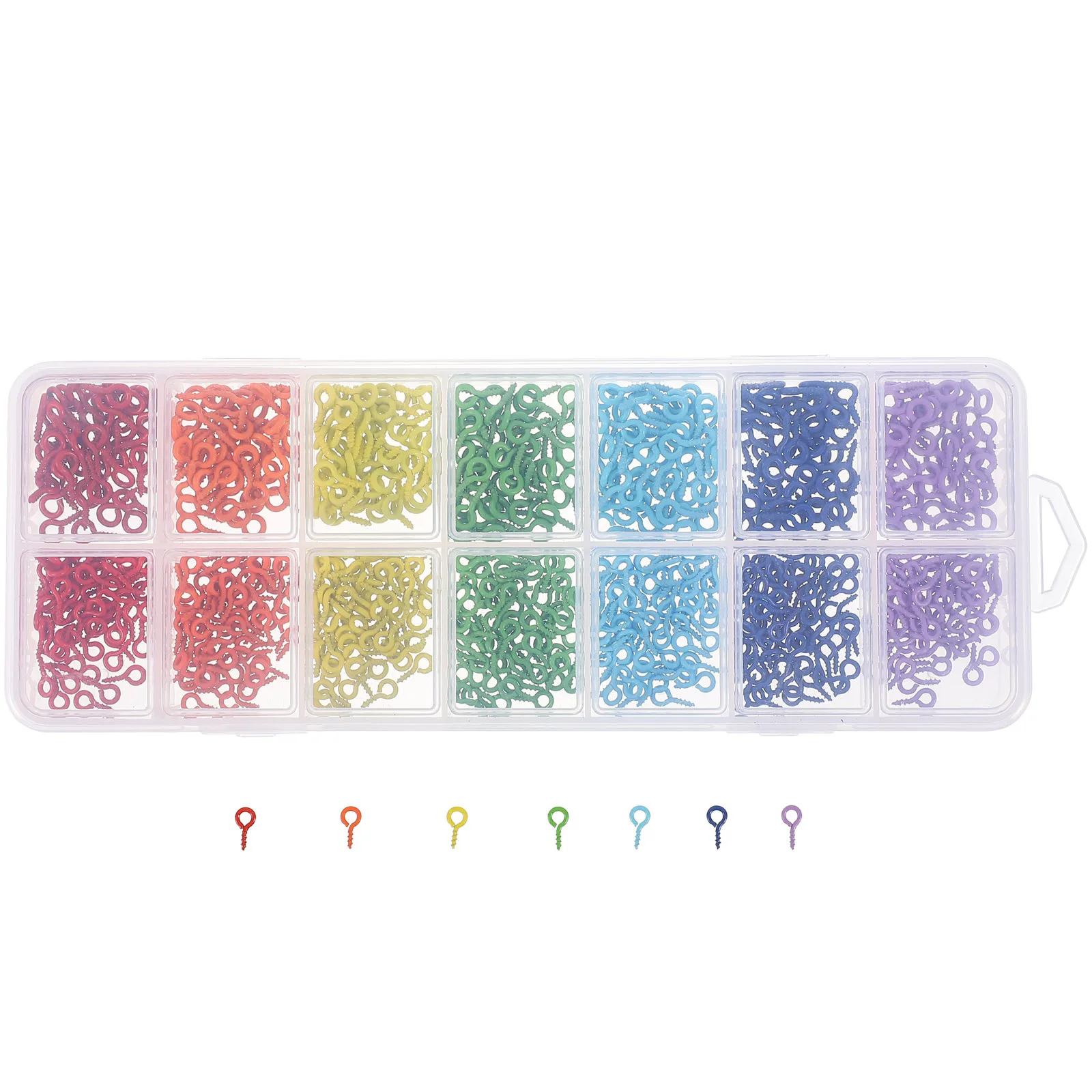 المسمار العين دبوس معدني صغير ملون DIY بها بنفسك الحرف اليدوية صنع المجوهرات قلادة سوار أقراط مشاريع عيون المسمار الصغيرة ،