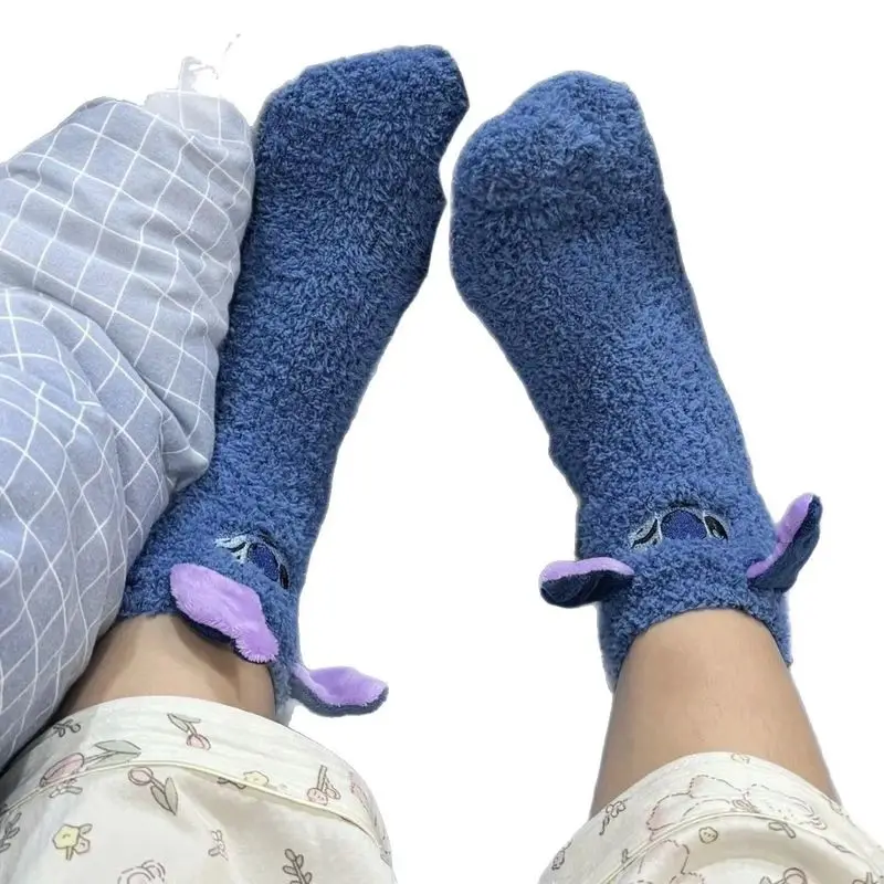 ديزني الرسوم المتحركة إبرة الملاك نيك وايلد جودي الأطواق القبيح ولطيف المرجان المخملية لطيف الجوارب الدافئة أفخم المنزل الجوارب الشتاء هدية المنزل #5