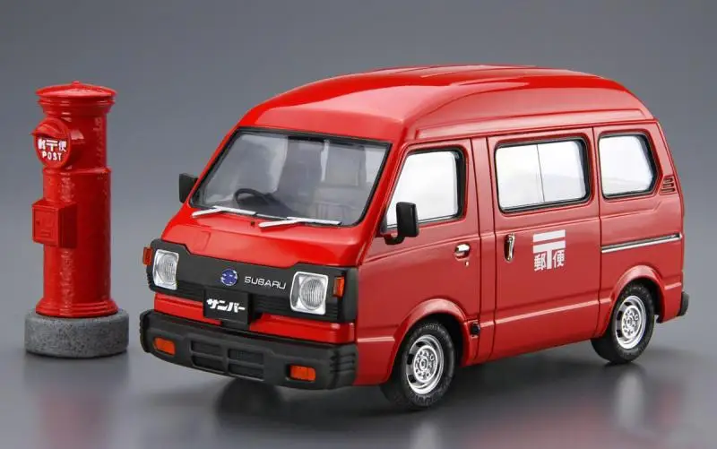 static assembled car model Aoshima-05998 1/24 scale For Subaru K88 SAMBAR post office car car model kit