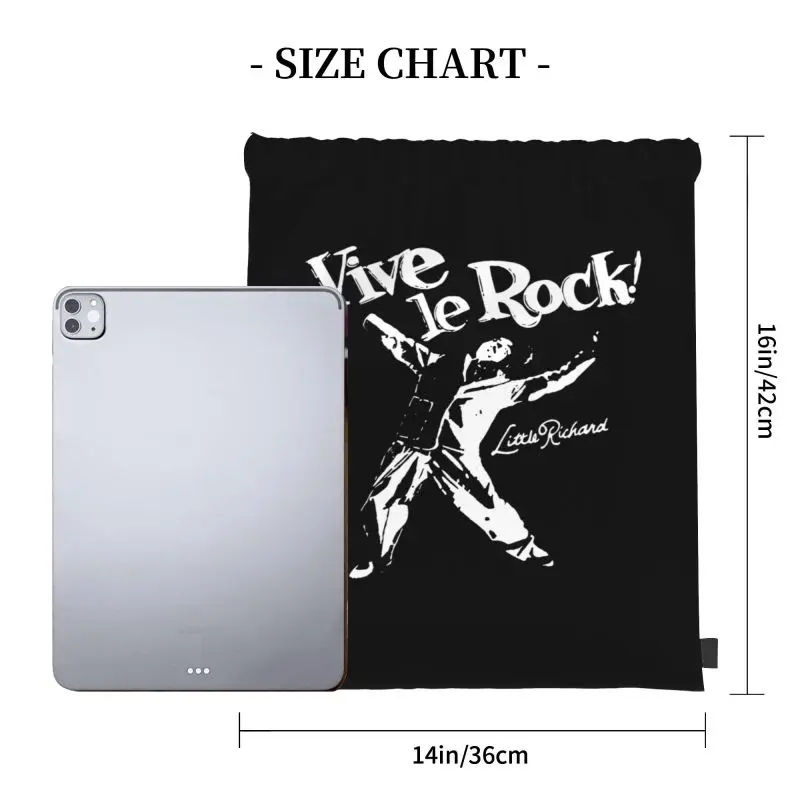 Punk Seditionaries Little Richard Vive Le Rock Vicious Drawstring Bags Gym Bag Training Sports Style