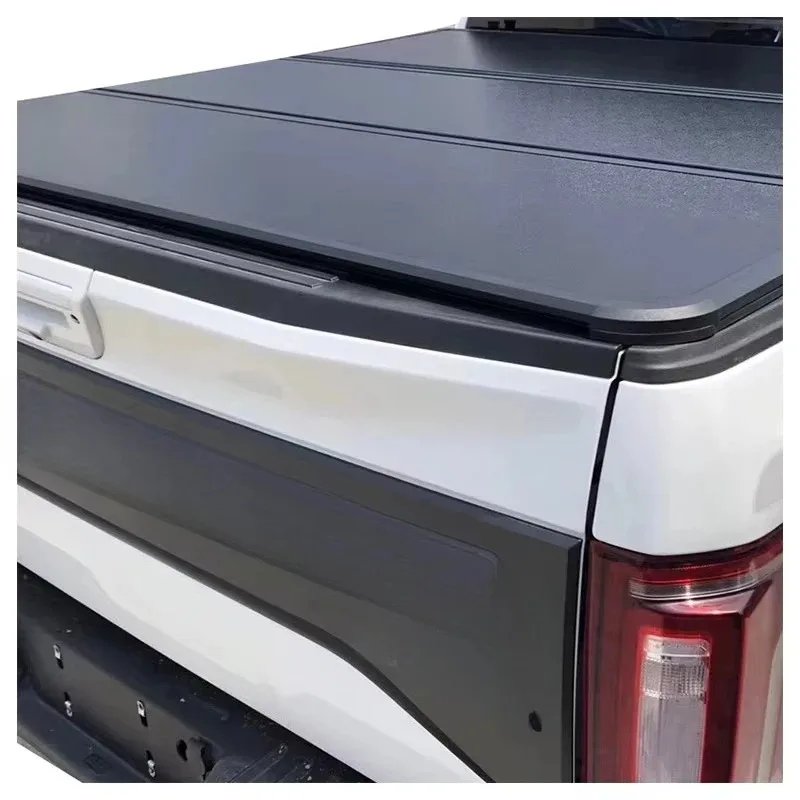 

Accessories Aluminum Pickup Hard Folding Truck Bed Cover for T6 Double Cab