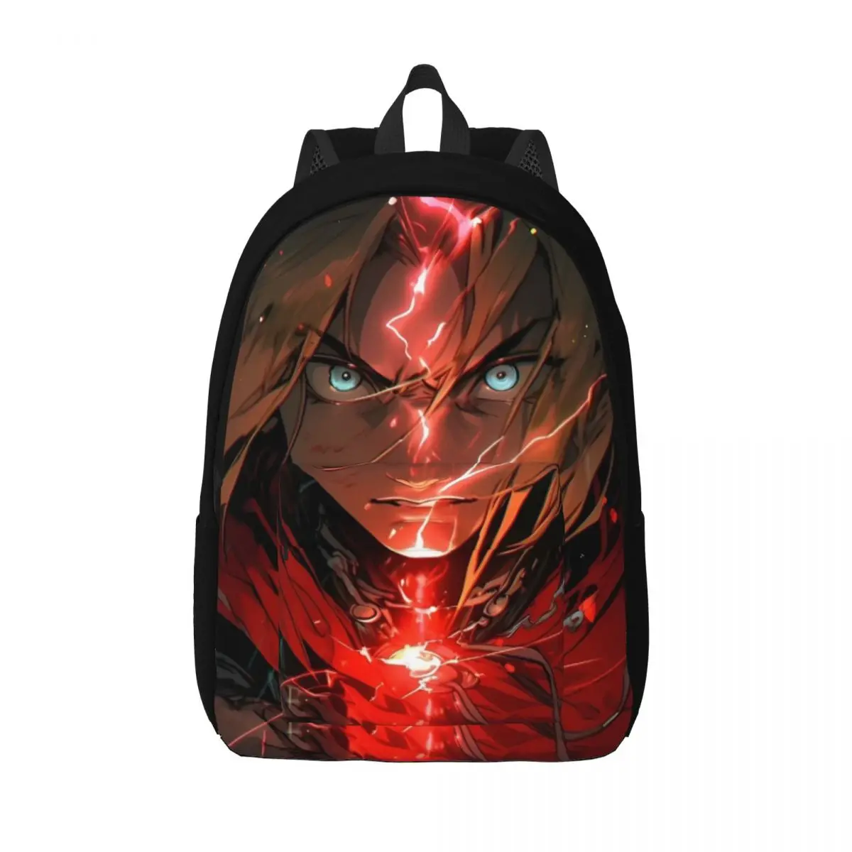 

Fullmetal Alchemist Adventure Dark Fantasy Steampunk Backpack for Men Women Student Work Daypack Laptop Shoulder Bag Outdoor