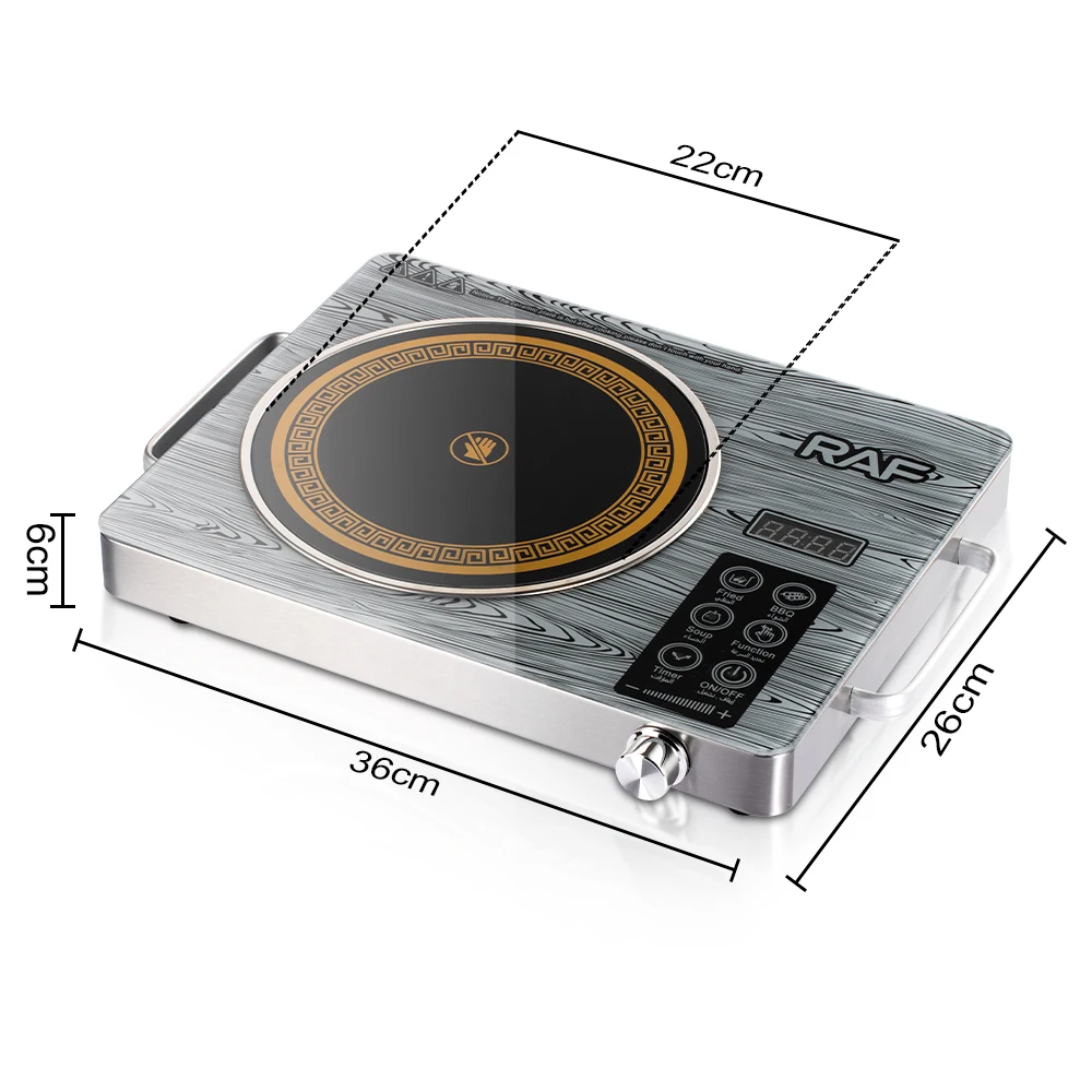 طباخ كهربائي فردي يعمل بالأشعة تحت الحمراء، موقد كهربائي محمول، استخدام عائلي، طاقة قابلة للتعديل