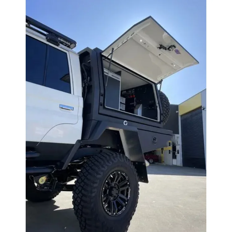 Customized Factory direct sale Waterproof Aluminum Ute Canopy Toolbox For Pickup Canopy dual cab ute tray and canopy For Sale