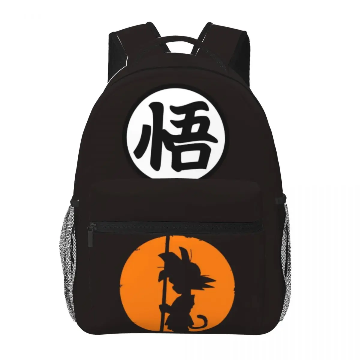 Mochila con logotipo de dibujos animados de Anime Gokus, morral escolar de moda para estudiantes, morral diario de gran capacidad, 16 pulgadas