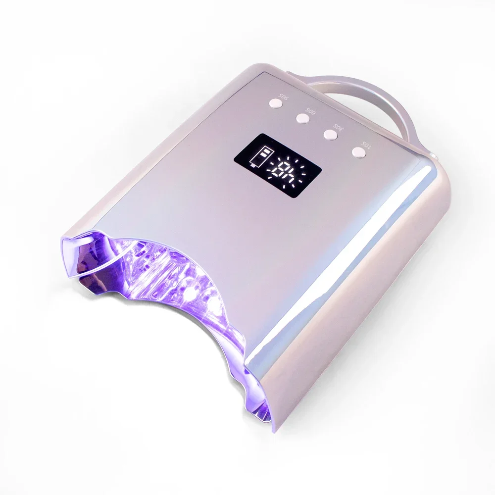 

New Product 2024 Nail Supply Love This Diamond Shining Cordless Nail Dryer Machine Portable 78W UV led Nail lamp