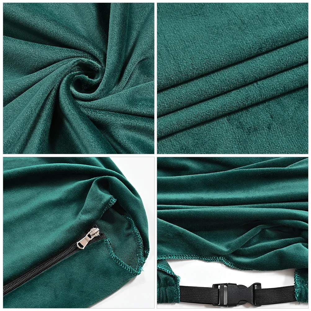 

Beavorty 1 Set Gaming Chair Cover Stretch Slipcover Washable Armrest Protector for Computer Swivel Chair Dark Green