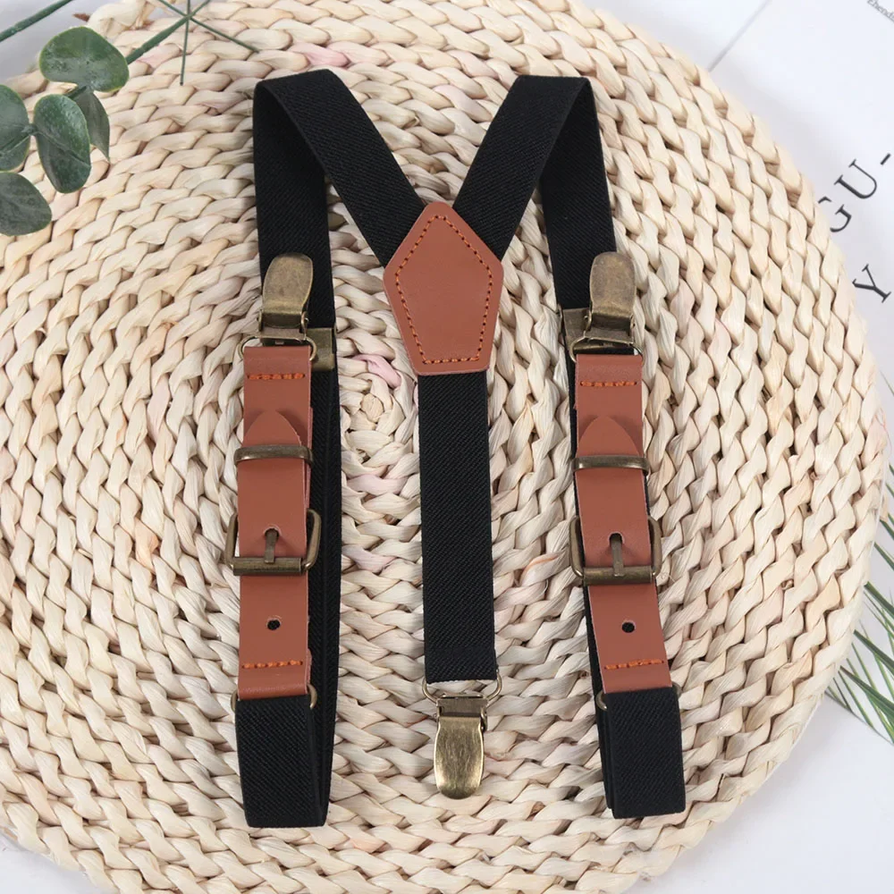 Tirantes elásticos informales para niños, traje de esmoquin a juego, tirantes ajustables en Y para fiesta, accesorios diarios, regalo, novedad