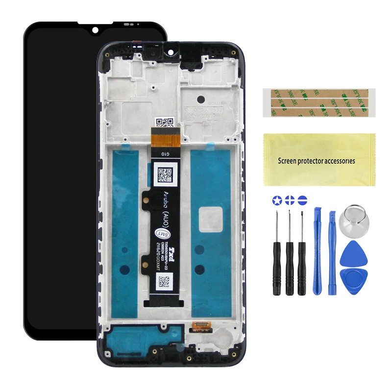 100% Tested For Motorola Moto G10 G20 G30 LCD Display Touch Screen Digitizer withFrame,For MotoG30 G50 G60 G100 Replace Display