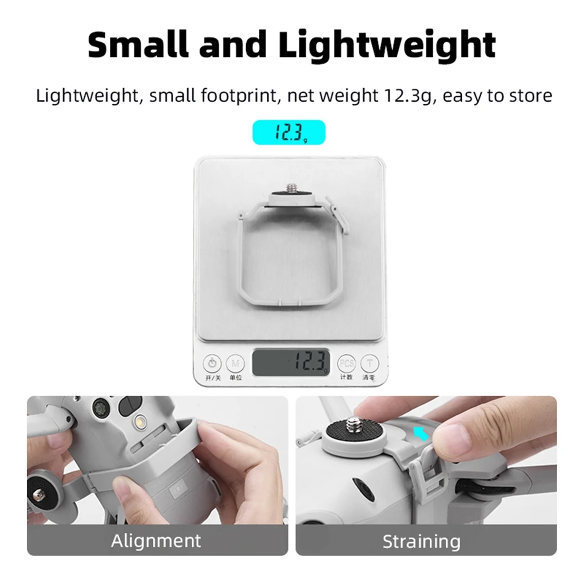 قوس تثبيت علوي للكاميرا الرياضية البانورامية ، قاعدة محول ، ملحقات متعددة الوظائف ، دي جي آي ميني 4 برو