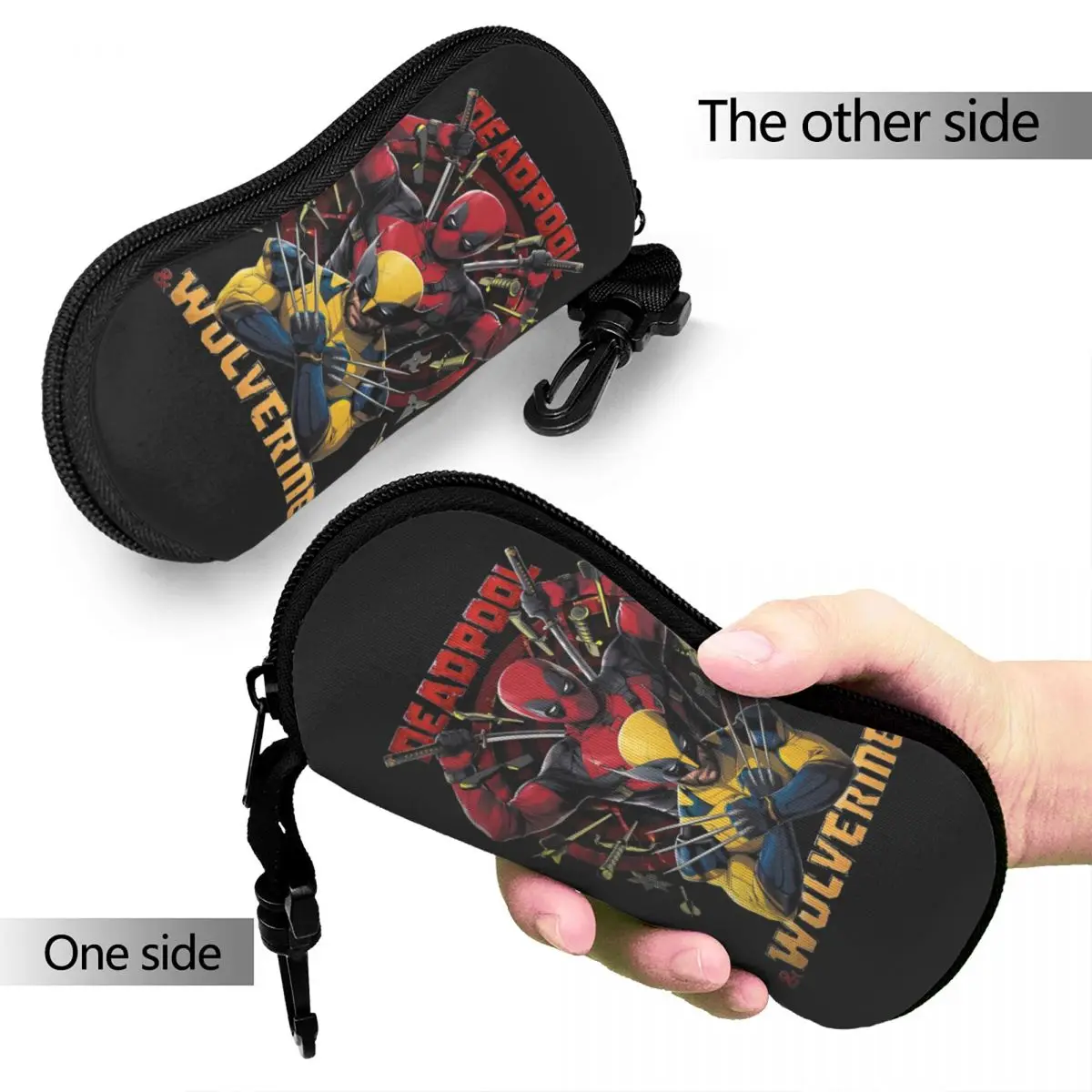 Deadpool & Wolverine Movie D&W Glasses Case Waterproof Glasses Storage Box Office Eyeglasses Box