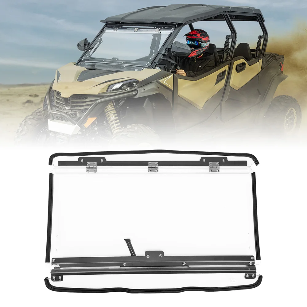 

3-in-1 Flip Front Vented Windshield 5BWV-805100-5000 For CFMOTO ZForce 950 Sport 4, ZForce 950 Trail, ZForce 800 Trail 2023-2025