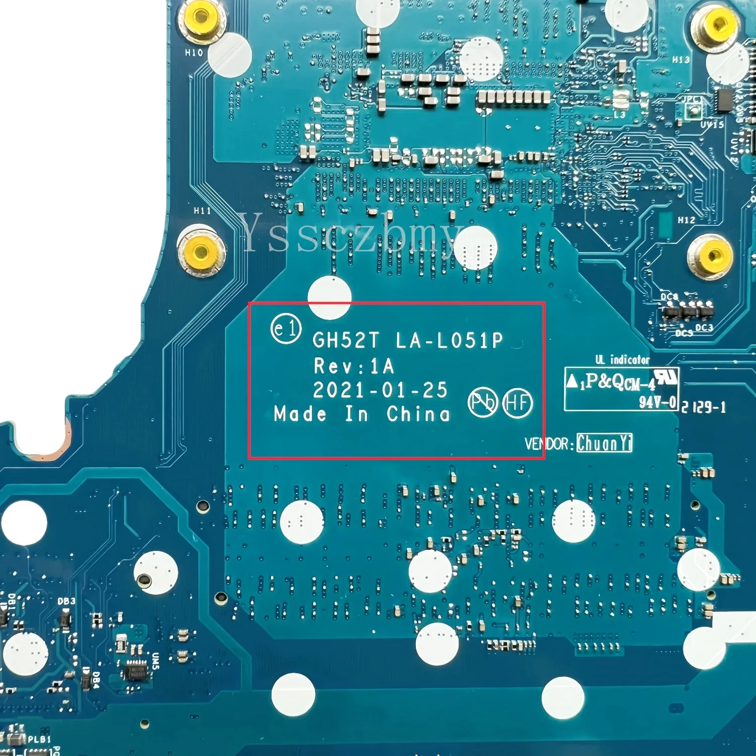 GH52T LA-L051P Mainboard For Acer Nitro AN515-56 Laptop