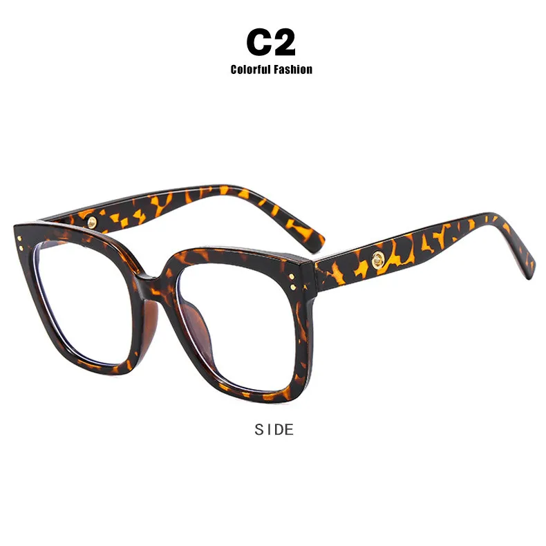 LOERHUNAR Übergroße quadratische Lesebrille 4
