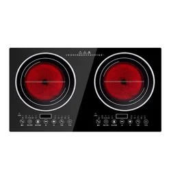 Double-Stove Induction Cooker Household Embedded Panel Cooktop Stove And Ceramic Stove Embedded Dual-Use Independent Control