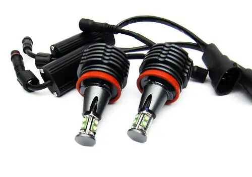 2x CANBUS XP-E LED H8 for BMW E90 E92 E60 E87 E89 Angel Eye Halo Light RED 80W