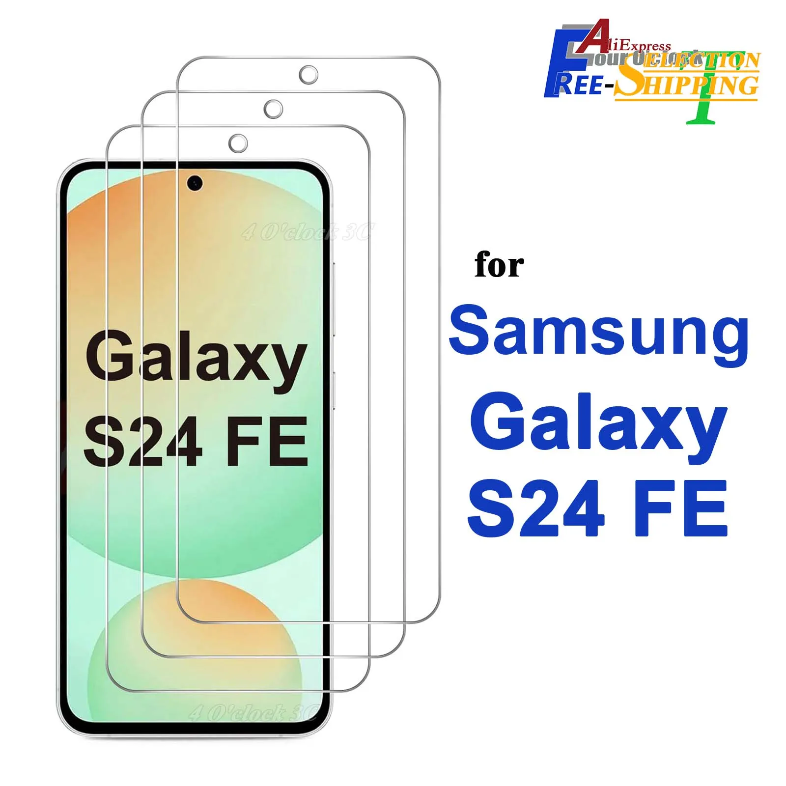 

For Samsung Galaxy S24 FE 6.7 inch Screen Protector Tempered Glass Crystal Mica 9H HD Clear Transparent Anti Scratch