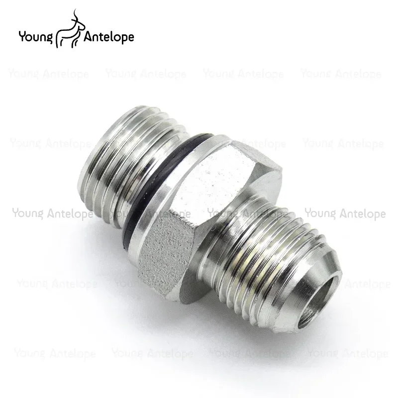 Jic Mannetje 74 °   Kegel Naar BSP Mannelijke Captive Afdichting Hydraulische Olie Connector Accessoires Inch Draad Naar NPT Externa 1/2 3/8