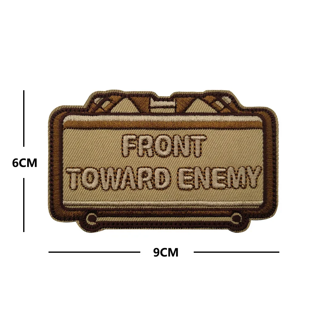 HD Embroidery Patches para Mochila, Emblema de moral militar, Adesivos táticos, Frente para a frente, suficiente, Gancho e Loop Patch voltados para positivo, Bordado