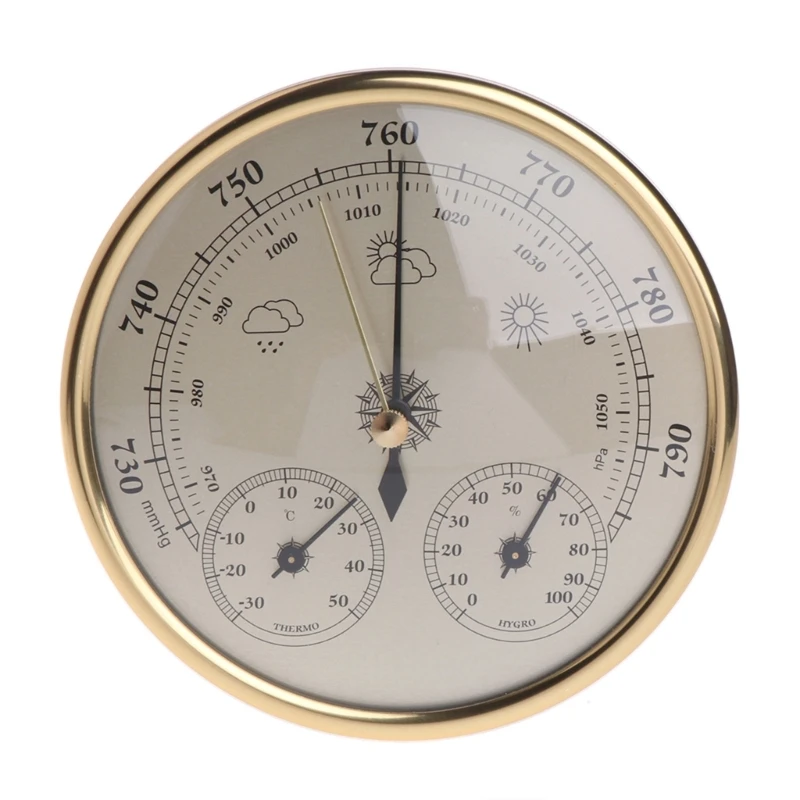 

Three in Multifunctional Temperature Humidity Pressure Barometer For Hanging or Placing on a Surface Dropship