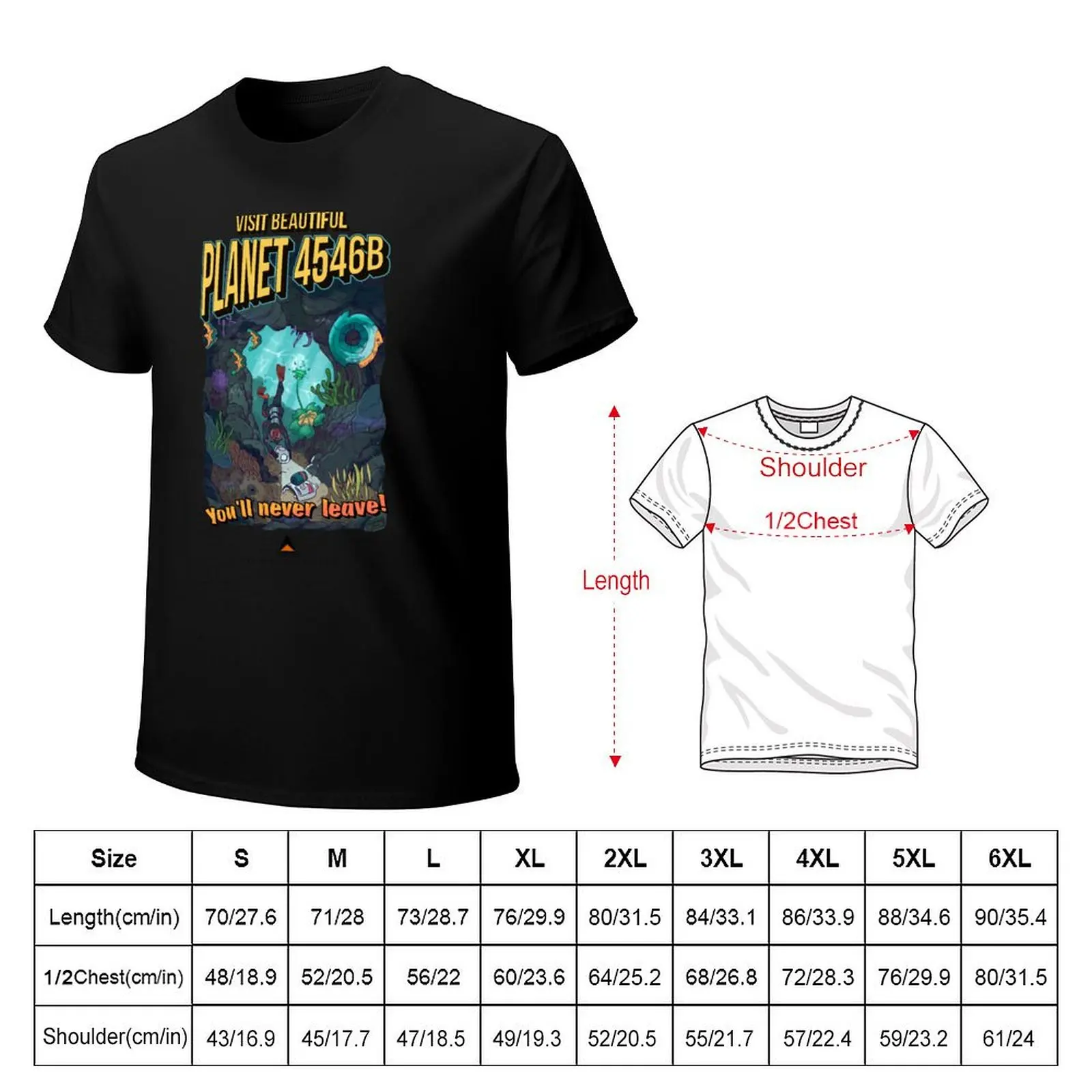 Planet 4546B Tourism Advert T-Shirt anime t shirts for man T-Shirt