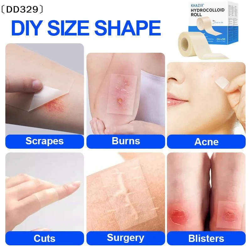 1roll Hydrocolloid  Patch Roll DIY Cut-to-Size Pimple Cover Sticker, Ultra Thin Waterproof Blemish Tape For Face〔DD329〕