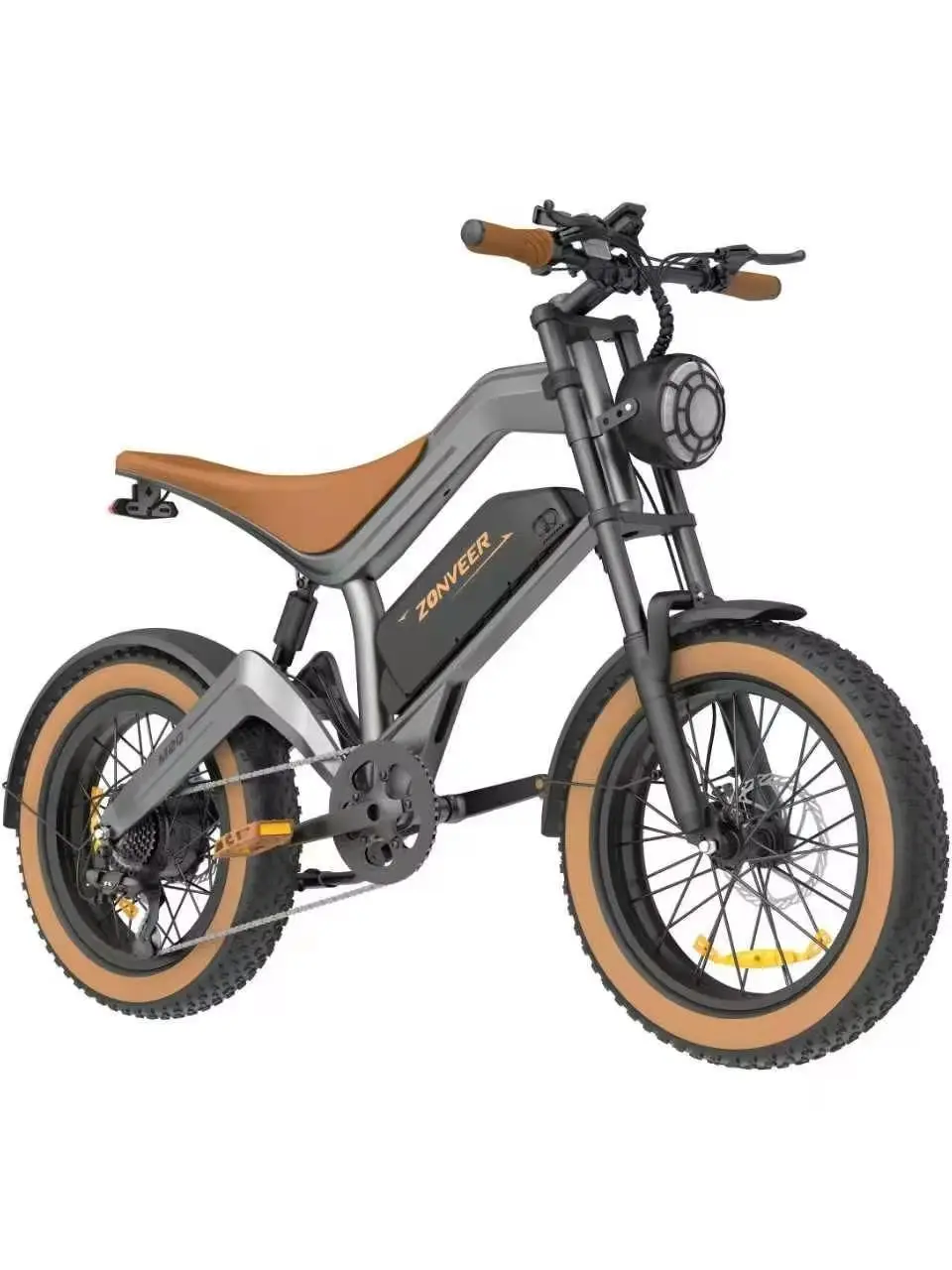 KORNORGE M20 Erwachsenen-Elektromotorrad 48V18.2ah Akku 20*4 Zoll Fette Reifen Offroad Herren-Elektrofahrrad