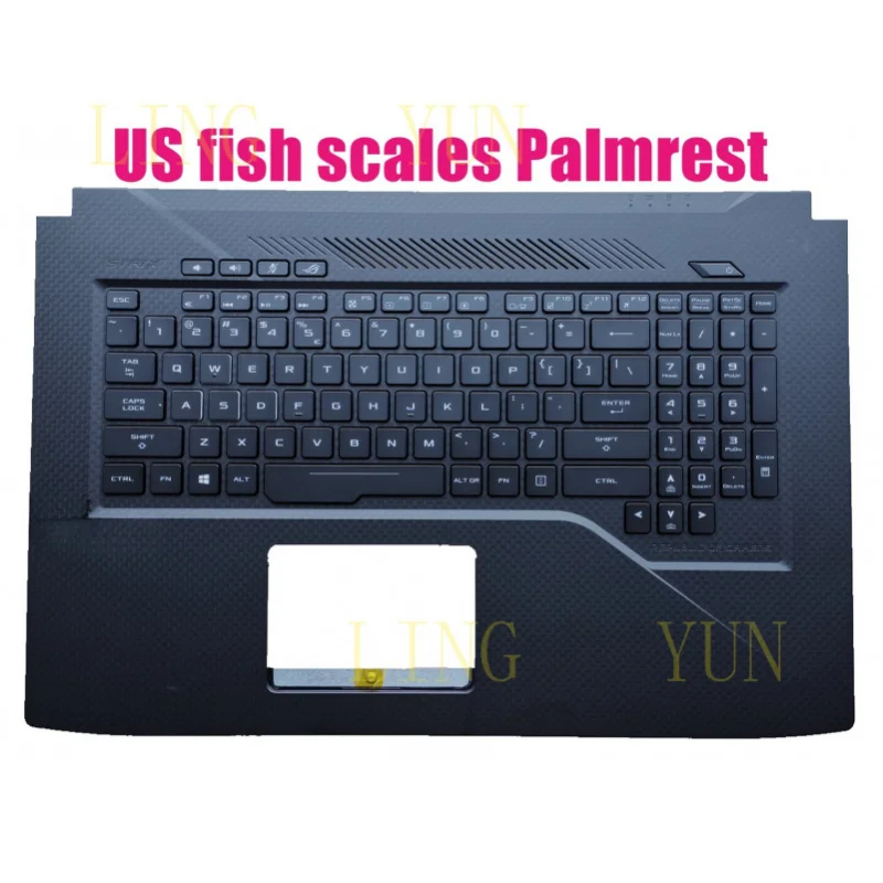 Z  US Palmrest RGB 4-ZONE keyboard for Asus Rog GL703GE PX703GE