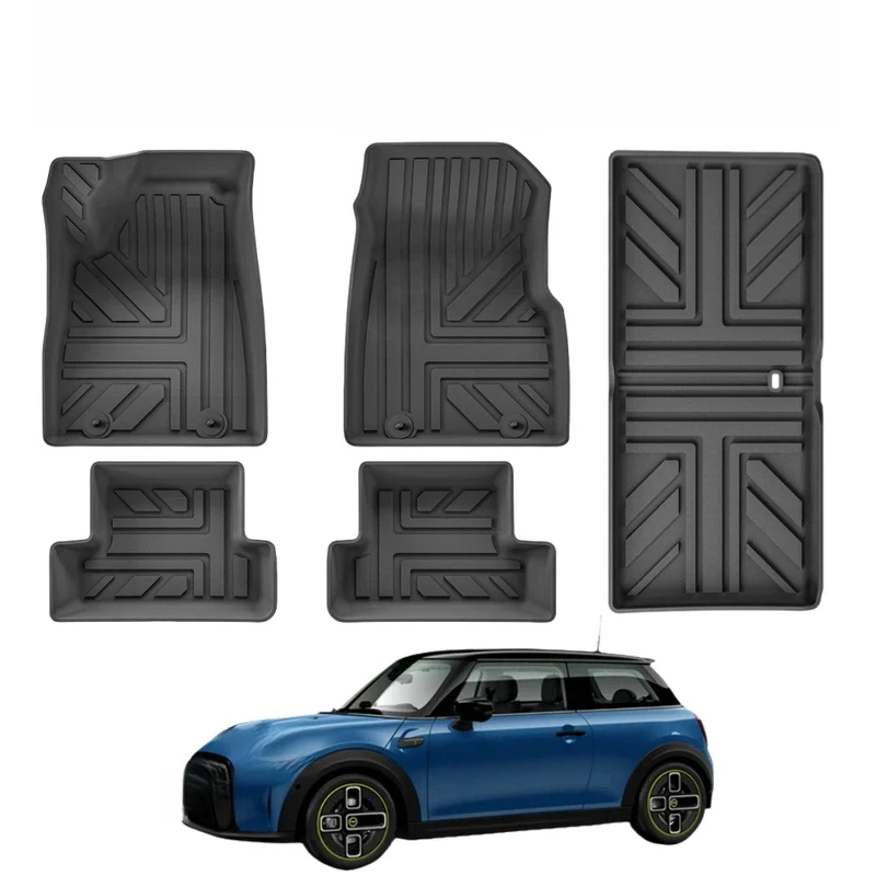 High Quality TPE All-Weather Floor Mats & Trunk Liner For Mini Cooper SE 2024-2025