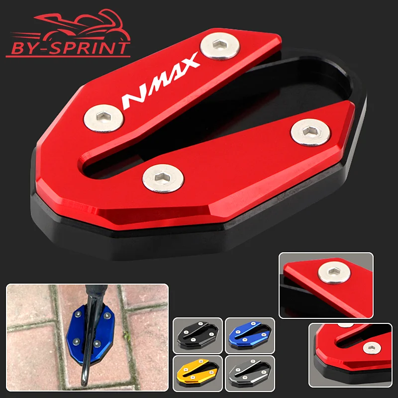 

NEW NMAX Motorcycle CNC Side Stand Kickstand Enlarge Plate Foot Extension Pad For Yamaha NMAX 155 nmax155 2020 2021 2022