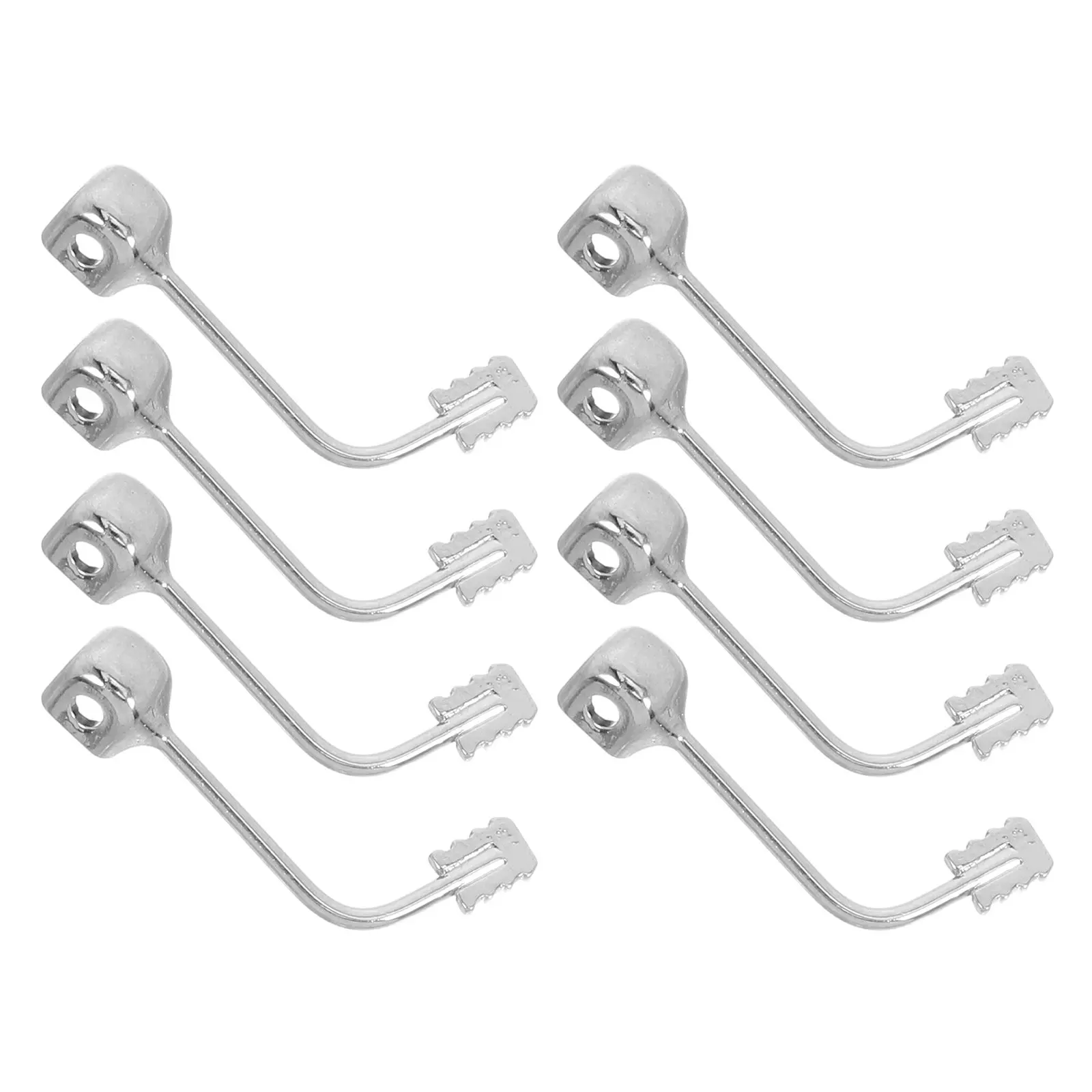 

4 Pairs Insert Style Nose Pad Brackets Alloy Metal Replacement for Eyeglasses Glasses Nose Support Holder Bridge Repair Parts