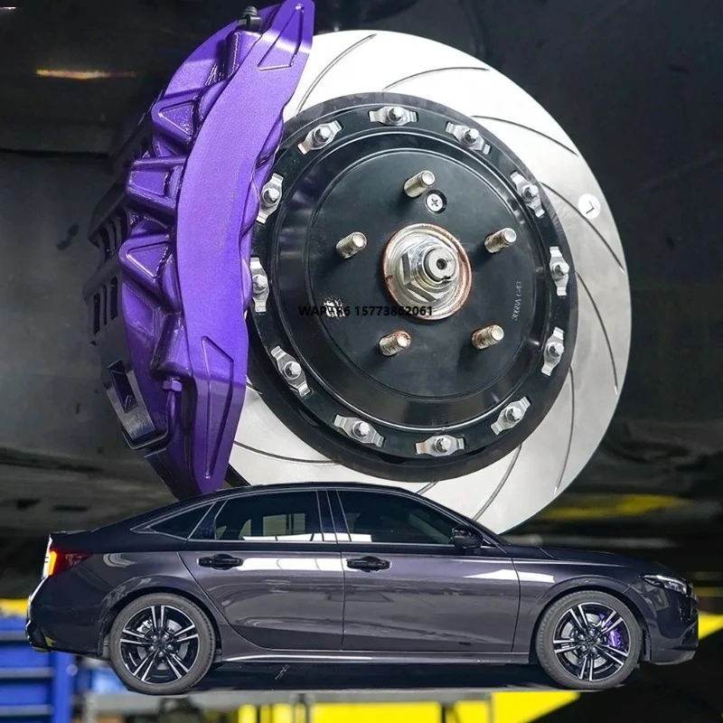 

TEIRacing P60EV Front Big Brake Kit 6 Piston Caliper With 355*28mm Rotor Auto BBK Brake System for 18 Inch Car Rim