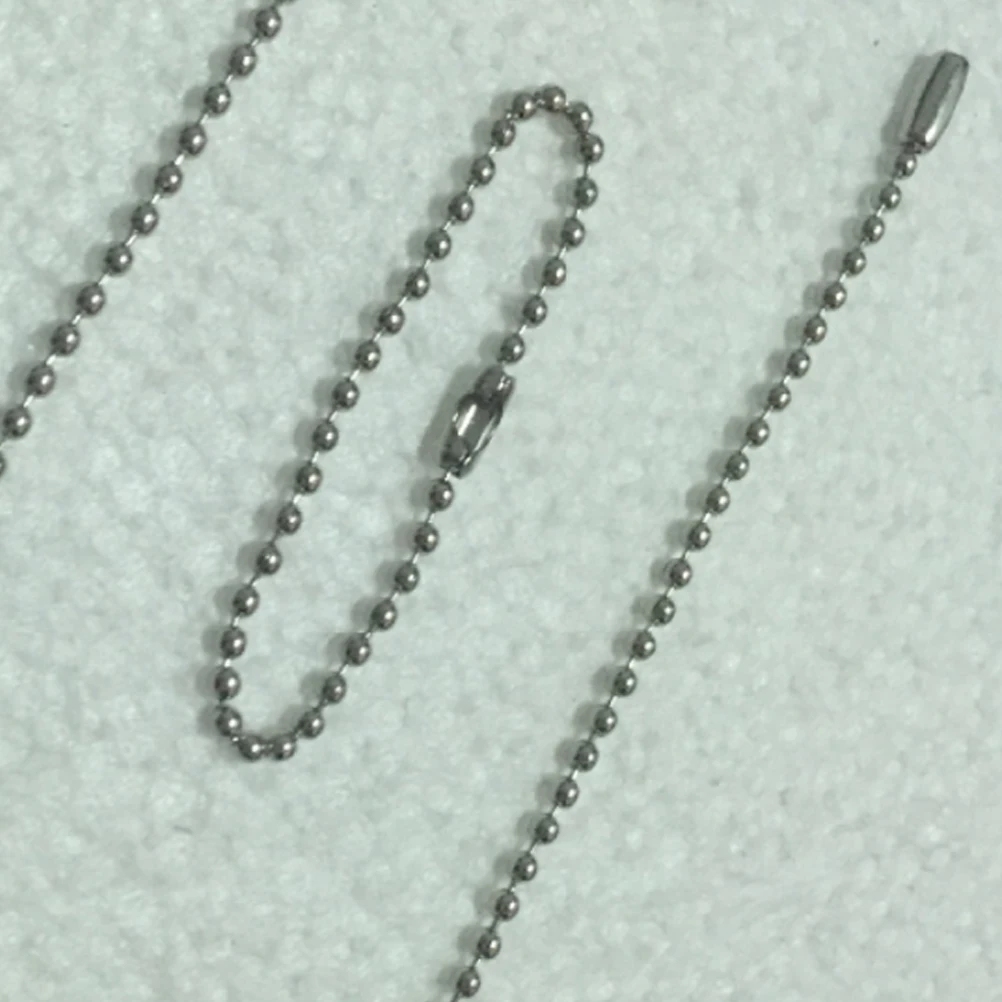 

Stainless Steel Long Ball Chain Durable Anti-Rust High Polished Adjustable Keychain Tag Necklace For Diy Pendant Spelling Bottle