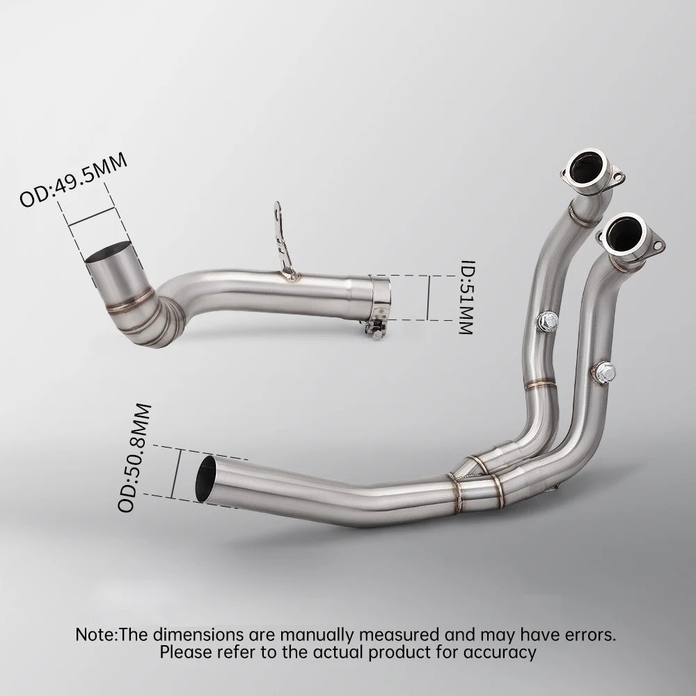 Escape Front Mid Connecting Link Pipe Muffler For VOGE 900DS 900 DS DS900X DS900 X Motorcycle Exhaust 2024 2025