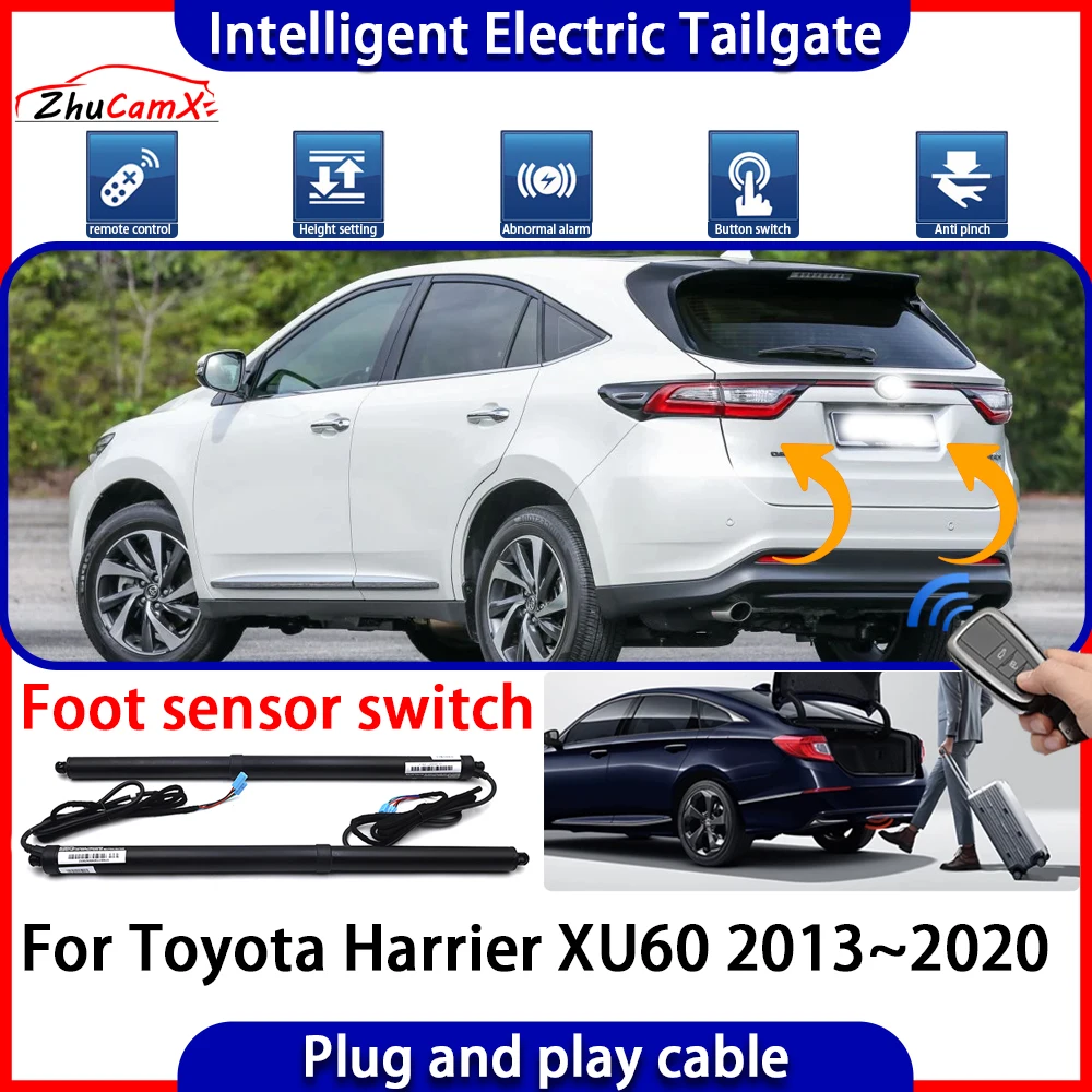 

ZhuCamX Car Automatic Lifting kit Opening Trunk Intelligent Electric Tail Gate Lift Tailgate for Toyota Harrier XU60 2013~2020