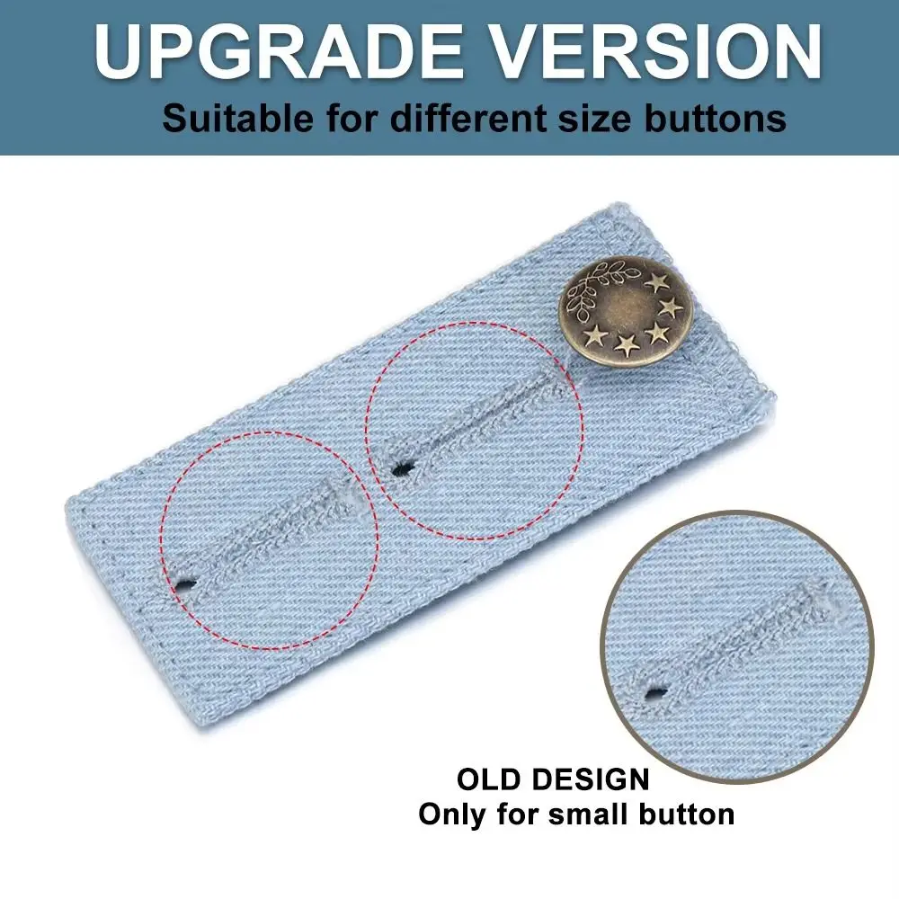 Denim Clothe Waisband Extender Adjustable Waist Extension Pants Extenders Buttons Pregnancy Support Fastener Sewing Accessories