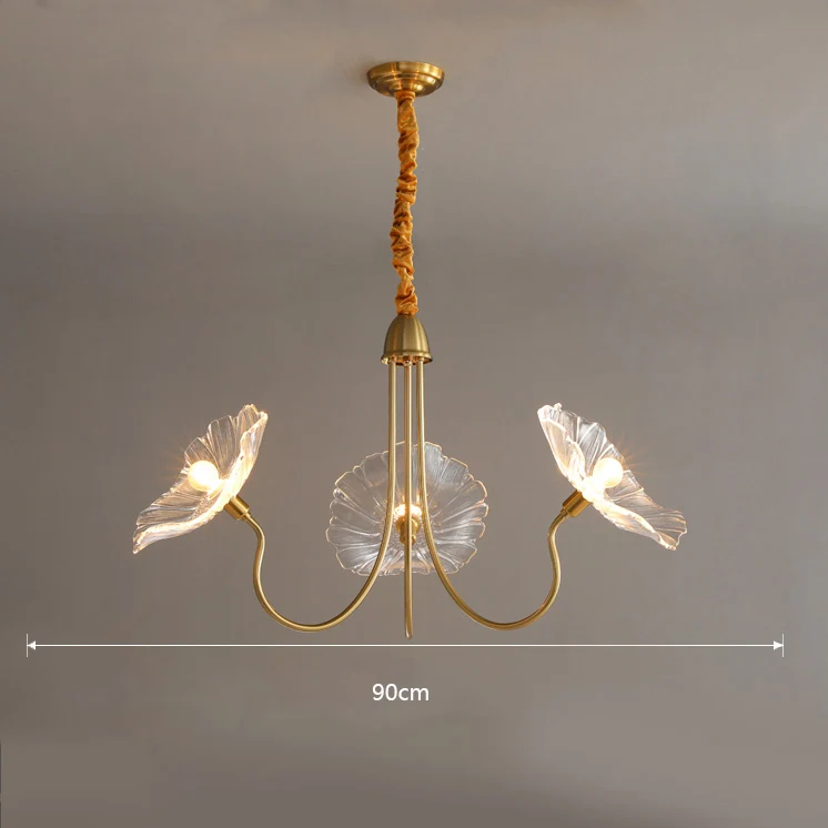 2026 Scandinavische luxe stijl slaapkamerlamp creatieve bloem persoonlijkheid eenvoudige lichte eetkamer design woonkamer led kroonluchter