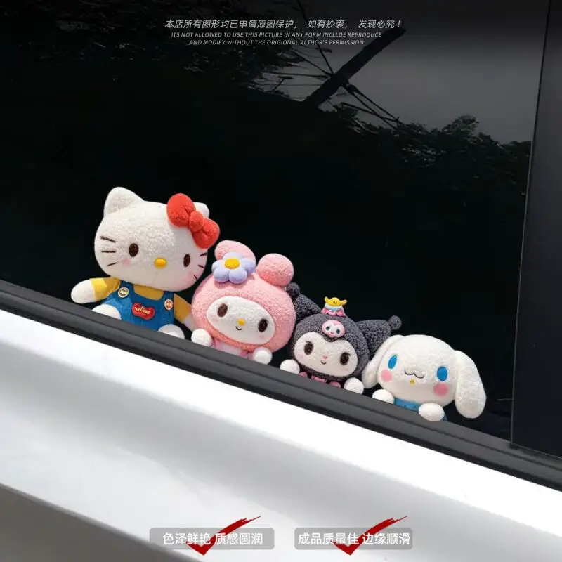 Kawaii Genuine Cartoon Car Body Decoration Film Sticker Hello Kitty ...