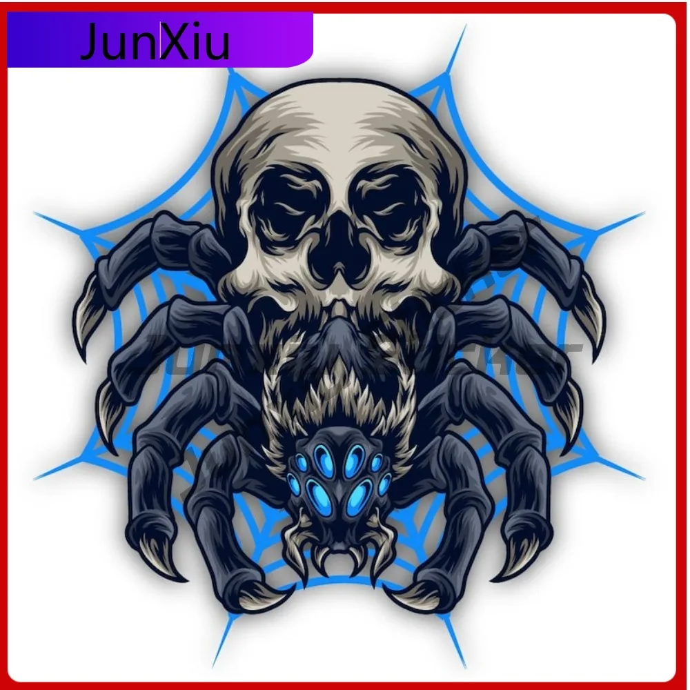 

Spider Skull On Web Vinyl Sticker Truck Car Laptop Suv Window Motorcycle Custom Decals Laptop Stickers Decals Motorhome Camper