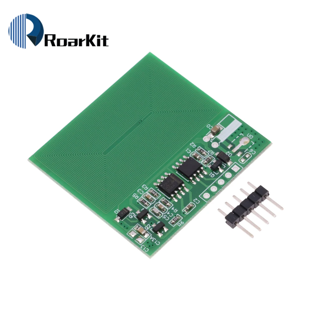 3.3-5V RFID Card Reader Module 125khz Card Reader Built-in Antenna RF Module UART Serial Output Super RDM6300