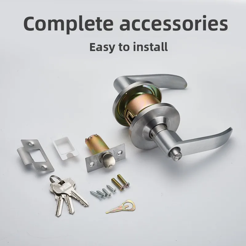 Bedroom Spherical Door Lock, Indoor Bathroom, Old-fashioned Household Universal Circular Handle Lock
