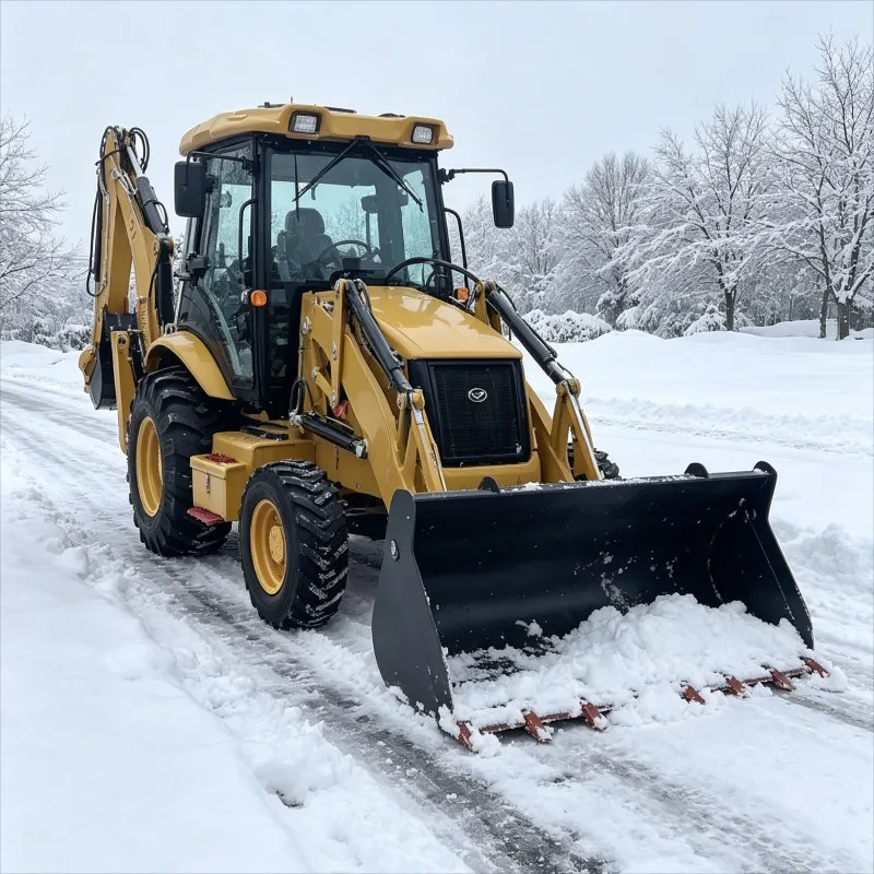 Customized Heavy Duty Diesel Backhoe Loader For Road Building And Excavation Multi Purpose Loader Backhoe Shoveling snow
