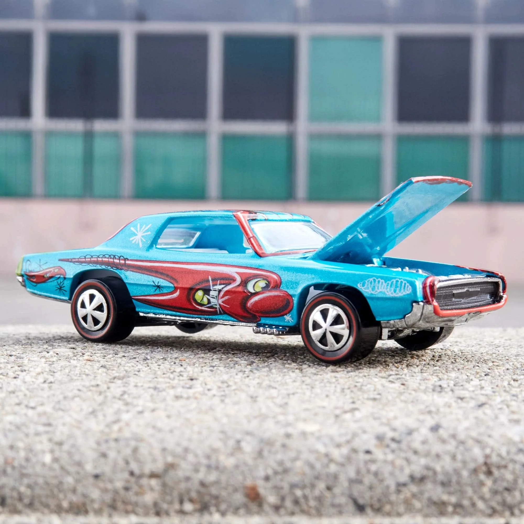 ホットウィール ホットウィール x ケニー シャーフ カスタム T-Bird 1/64 コレクション ダイキャスト モデルカー