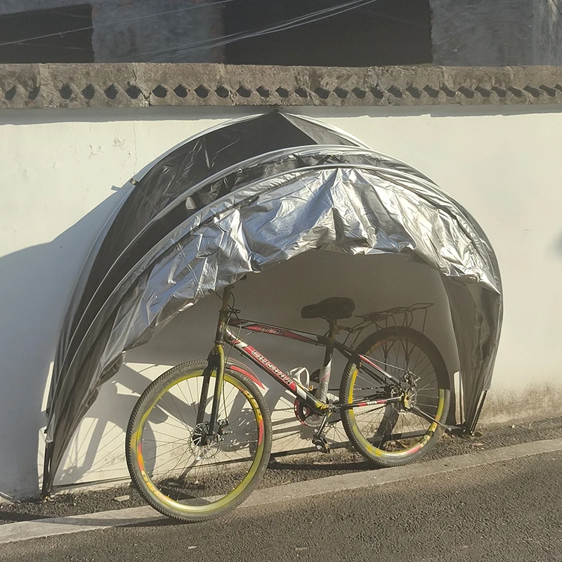 Waterproof Motorcycle Shelter Shed, Strong Frame, Motorbike Garage, Motorbike Cover Tent, Scooter, Hang on the Wall