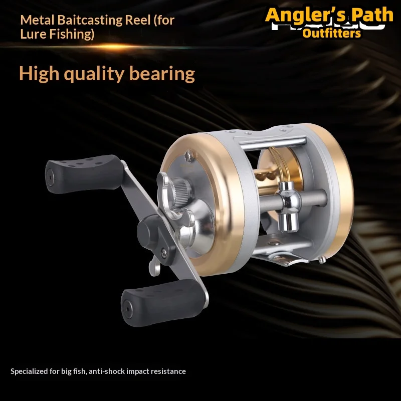 

HAIBO Drum Fishing Reel Full Metal High Strength Long Casting Lure Reel Saltwater Fishing For Snakehead Culter Perch Bass