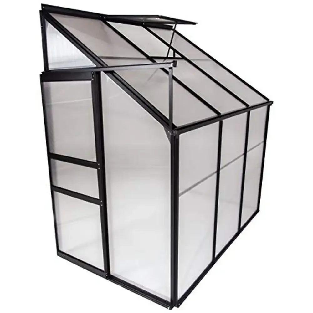 Portable Walk-In Small Greenhouse Kit Plants-4X6 Outdoors Polycarbonate Healthy Development Durable Design Multifunction Easy