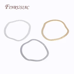18K Gold Plated Matte Irregular Earring Accessories Brass Metal Earring Making Pendant Findings For DIY Women Earrings Jewelry